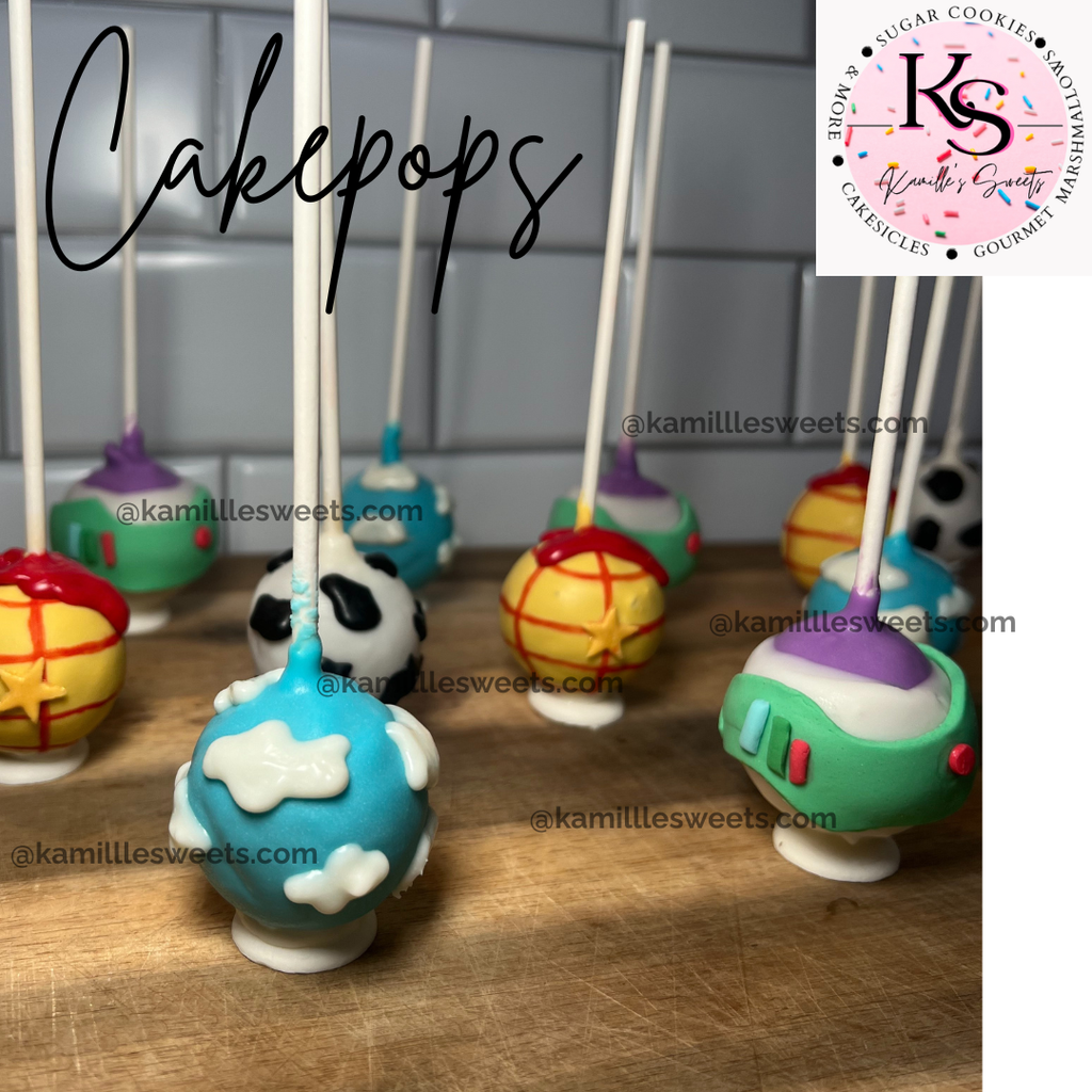 Cake Pops Cowboy and Spaceship Themed
